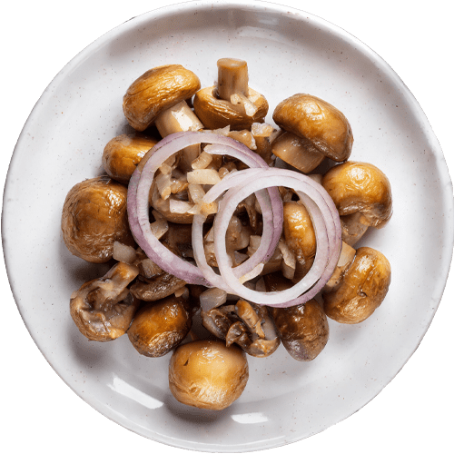 Pan Fried Mushrooms & Onions